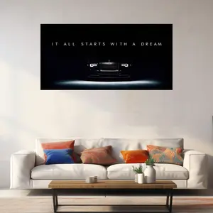 Motivation Rolls Royce Success Wall Art, Entrepreneur Supercar Poster, Dream Big Quote, Luxury Car Wall Art, Rolls Royce Design