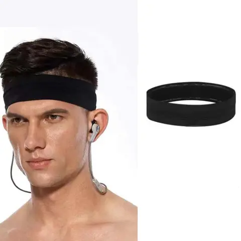 1 Piece Sweatband, Sports Hair Band, Sweat Absorbing Hair Band for Men and Women, Breathable Basketball Fitness Yoga Volleyball Cycling Hair Band, Workout Headband, Sports Headband