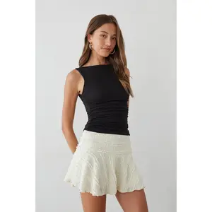 Luciana Ruffle Lace Skater Skirt