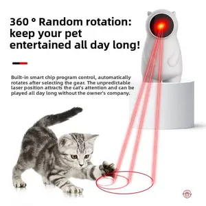 1pc High Power Laser Cat Toy, Rechargeable Laser Pointer With Multiple Patterns, Woodlight UV Cat Urine Detector, Pet Training & Interactive Toy, Aluminum Alloy, USB Charging,Screen Indicator, Cat Interaction