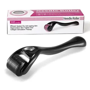 540 Microneedle Roller Facial Hair Beard Microneedle Roller, Scalp Microneedle Roller for Stimulating Hair Growth, Facial Skin Care, Scar Removal Self Care Gift for Men Women