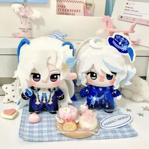 Genshin Impact Furina Neuvillette Doll Pendants Genshin Impact Keychains for Bags Anime Genshin Impact Figure Keychains Gifts