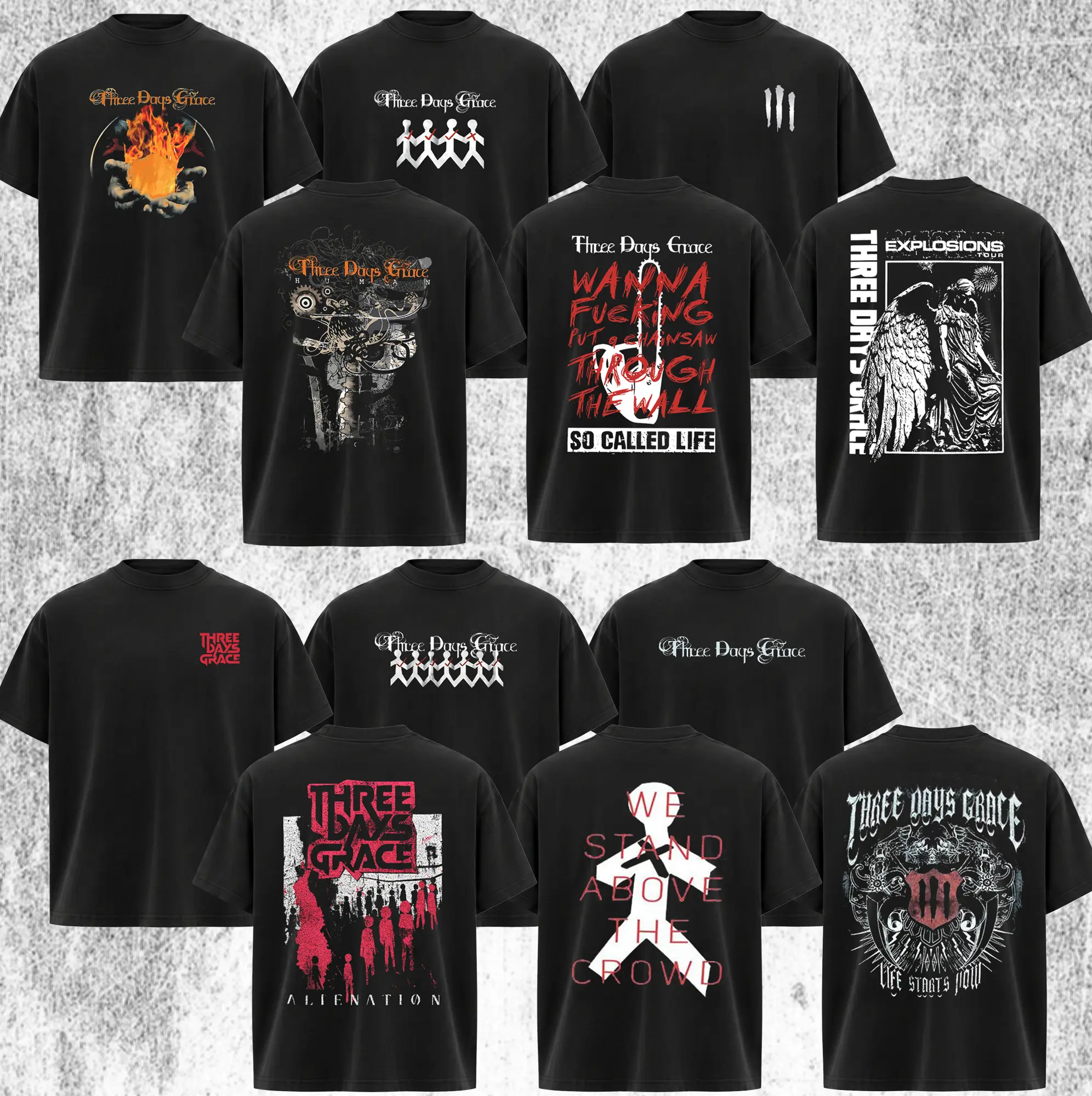 [Collection] Vintage Three Days Grace Band T-Shirt, Classic TDG Shirt , Vintage Rock Band Shirt, Retro Graphic Tee, Unisex Music Lover Gift, Classic Concert Style Apparel Menswear