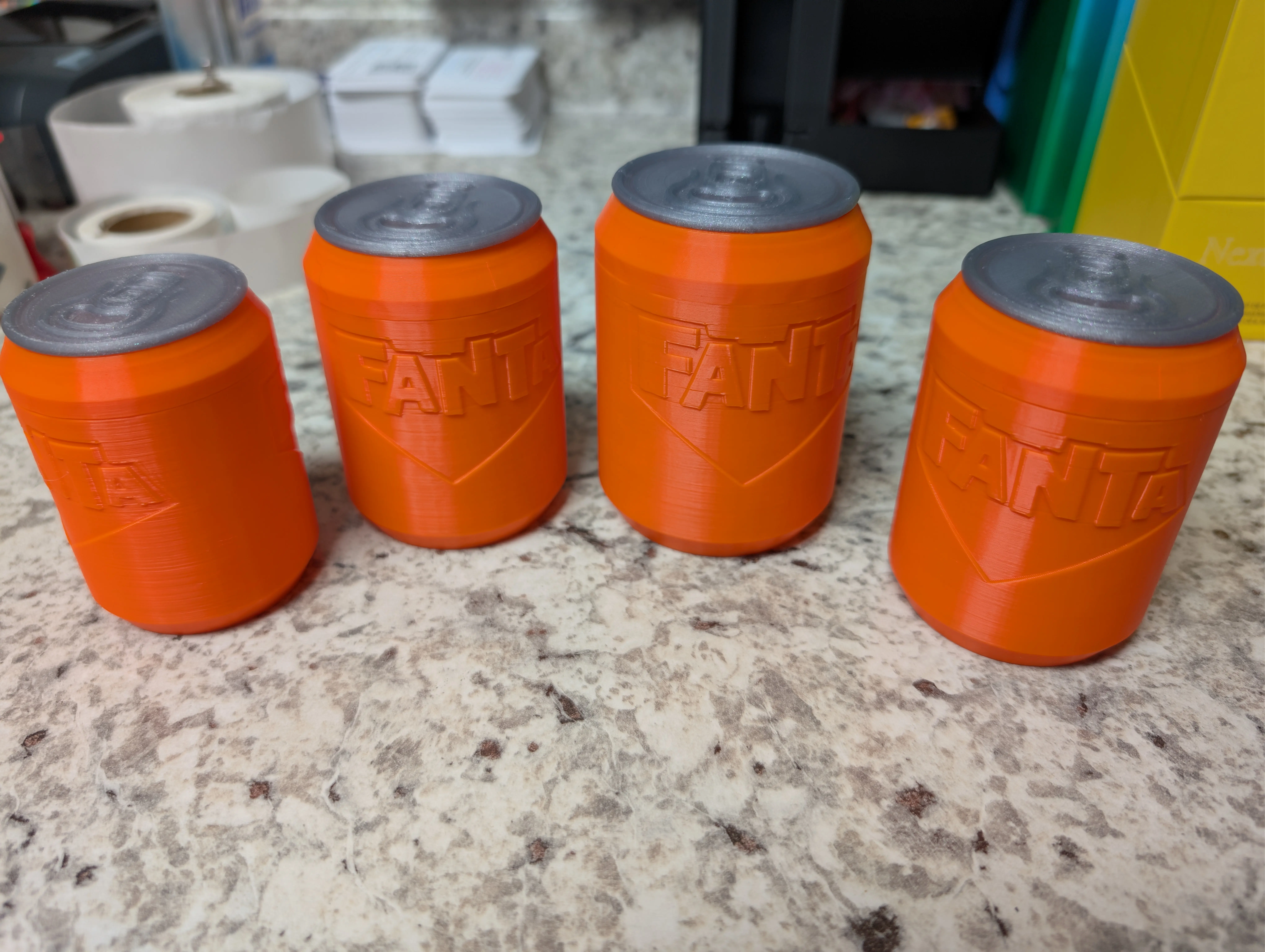Classic Orange Can Mini Organizer Box | Screw-Top Storage Container for Small Glass Bottles
