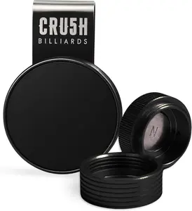 Cru5h Billiards Magnetic Pool Chalk Holder Round Case Fits TAOM & Pyro