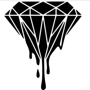 Drippy diamond decal