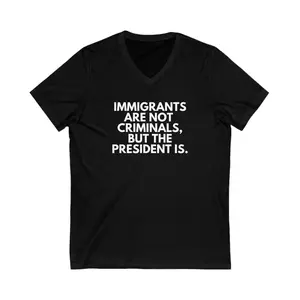 Immigrants V-Neck Tee