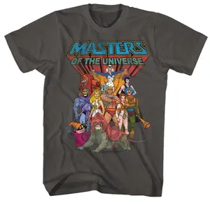 Masters of the Universe Graphic T-Shirt, Retro 80s Cartoon Hero Print Tee, 4