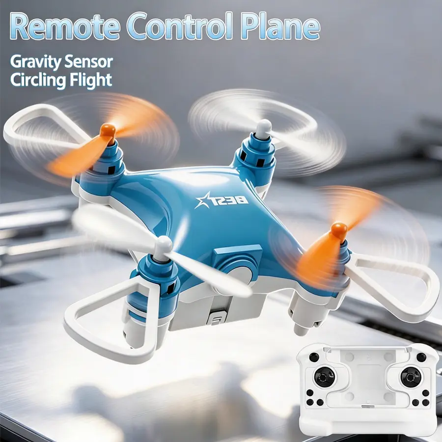 Mini Drone, 4-Axis RC Quadcopter, Durable & Anti-Collision Remote Control Aircraft, Fun RC Toy for Outdoor Activities, Perfect Gift Choice