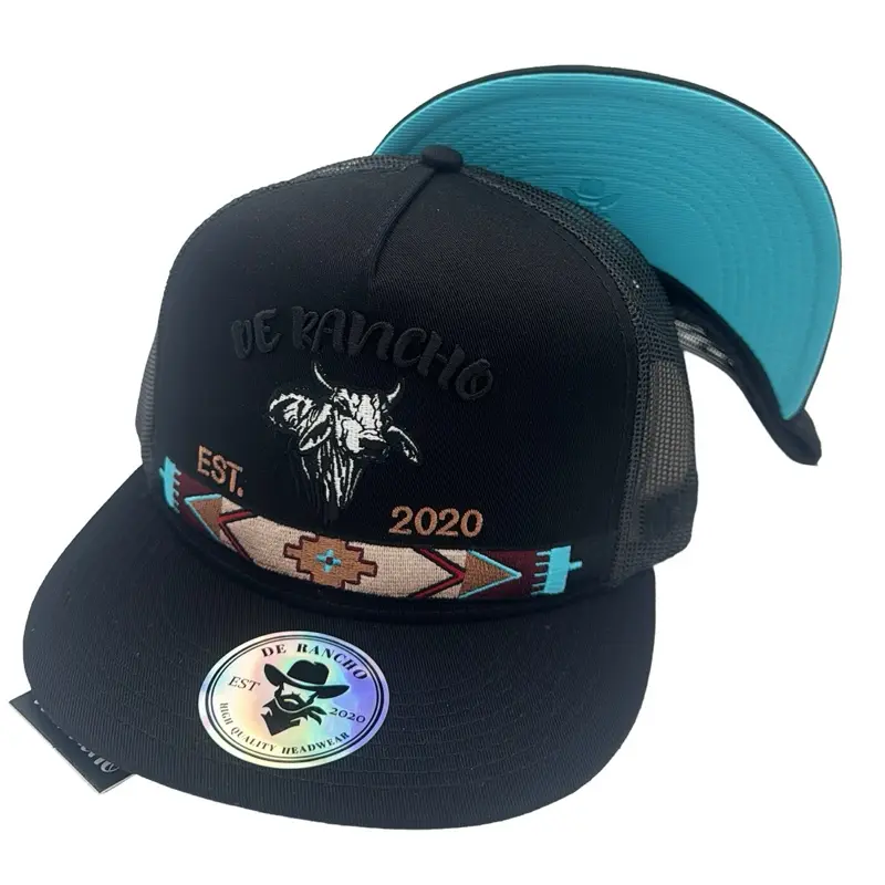 De Rancho Tribal Bull BLACK HAT