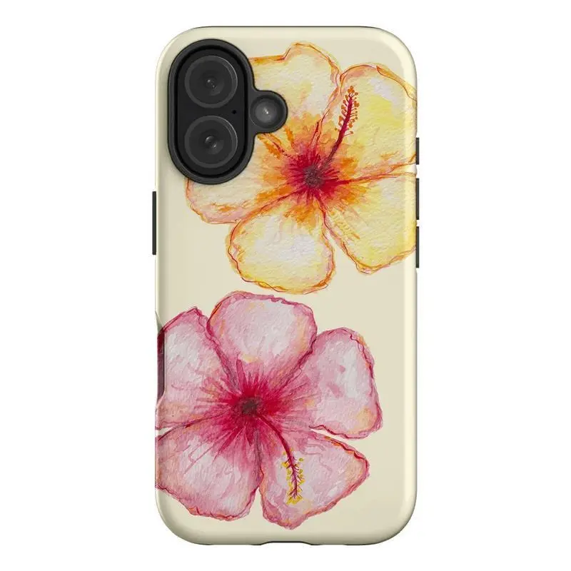 Hibiscus Flower Yellow Phone Case,  -Durable, Shock Absorbing and Stylish Protection -Compatible with iPhone 17,16, 15, 14, 13, 12, 11, Plus, Pro,Pro Max, Perfect birthday gift for friends.