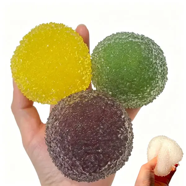 2.4x2.4inch (6x6cm) Squishy Crunchy Sensory Stress Ball - Soft Fidget Toy for Adults, Enhances Hand-Eye Coordination, Calms Mind, Ideal for Desk Use, Party Favors, Fun Gifts