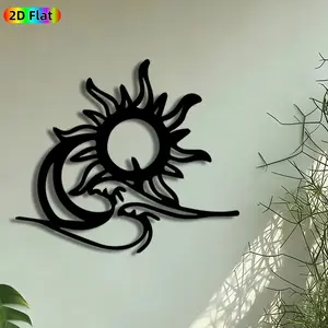 1pc Dragon & Sun Metal Wall Art, Mythical Dragon Sun Statue Mural, Artistic Metalwork, Intricate Craftsmanship, Perfect for Chinese New Year, Housewarming Decor, Perfect for Living Room Patio Wall Studio Decor, Ideal Gift for Mythology Enthusiasts.