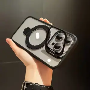 Fashion trend Magnetic dual-stand phone case For iPhone 17 Pro Max, Invisible Lens Holder for iPhone 16, Cell Phone Protection, Shock Proof, Screen Protector, Drop-Proof Smartphone Protective Cover.