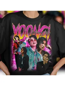 Limited edition Yoongi "Marry Me" retro T-shirt, Yoongi graphic T-shirt, 90s retro tribute T-shirt, street style unisex top, men's short-sleeved shirt, fan gift.