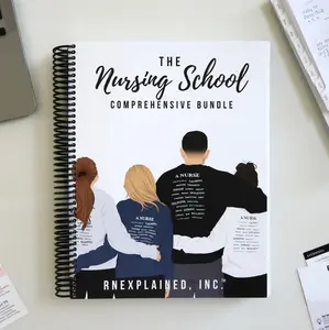 RNExplained, Inc The Nursing School Comprehensive Bundle 2026 Edition Interactive Med-Surg & Pharmacology Workbook Set for RN LPN Students
