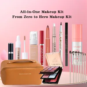 20-Piece Makeup Set for Beginners, Complete Cosmetic Kit with Basic Tools & Accessories, Ideal Gift for Makeup Enthusiasts