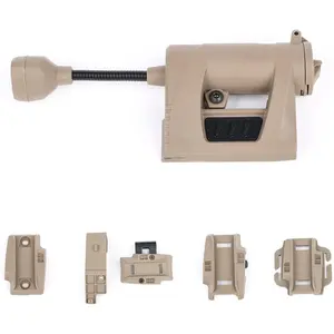 Tactical Helmet Light Military, Green/Red/White/IR Illumination Tool With 2 Helmet Lamp Mounts, Bendable Survival Signal Lights for Outdoor Sports Hunting Fishing