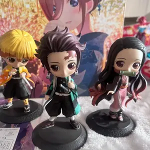 Anime Figure Tanjirou Agatsuma Zenitsu Kyoujurou Anime Model Qposket Action Figure PVC Collection Toy Kids Gift