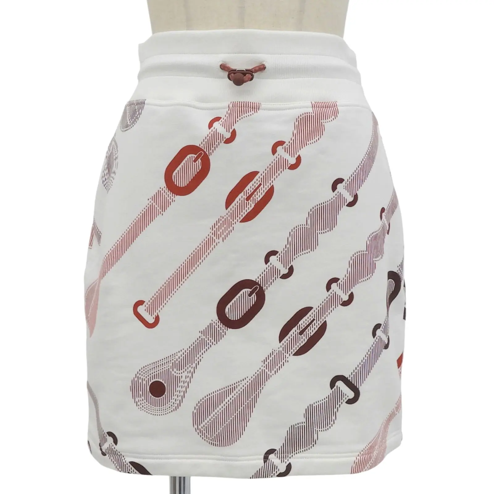 Pre-owned HERMÈS Cotton Small Leather Goods Hermes Coaching Remix Mini Skirt