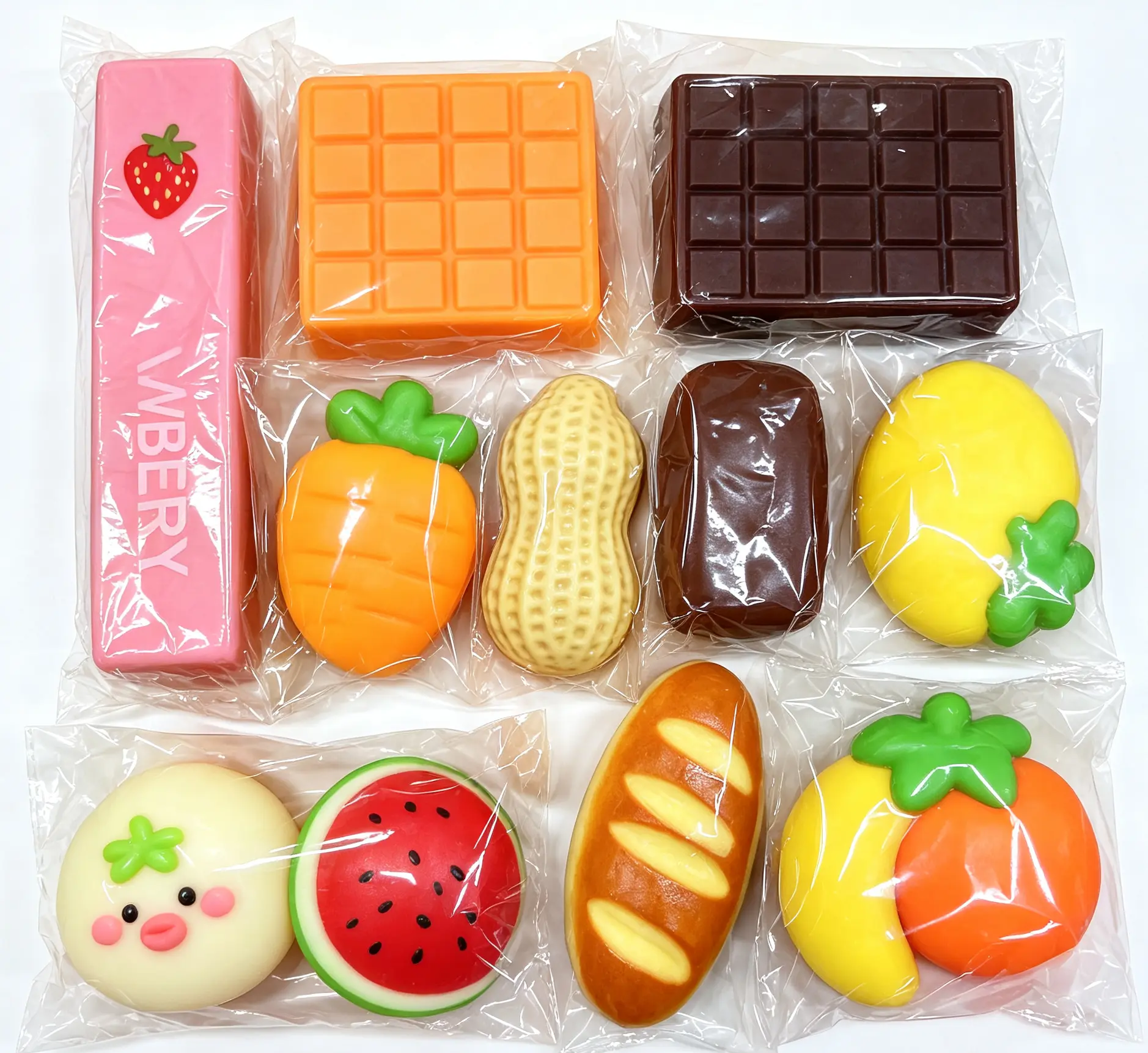 Cute Squishies Pack - Multiple Slow-Rising Kawaii Stress Relief Squishy, Sensory Stress Reliever, Fidget Collectible Figurines (Cute Looks Make Squeezing Fun)