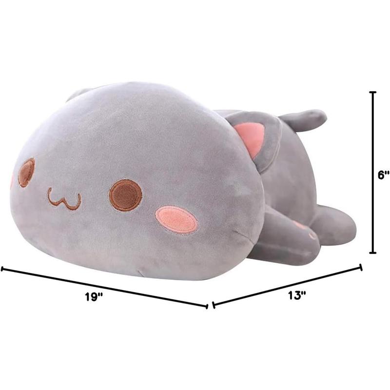 Cat Stuffed Animals, Soft Cat Plush Pillow Kitten Stuffed Animal Toy Gifts for Kids