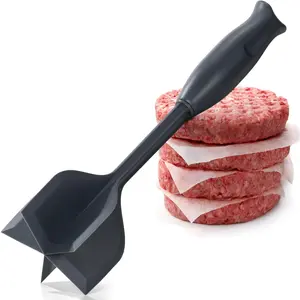 Ground Beef  Tool - Meat  for Ground Beef Ground Meat Smasher Hamburger Smasher Tool Ground Beef Masher Meat Spatula   Mashers Heat Resistant Nylon for Mix and Chop