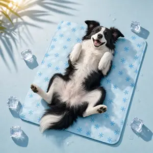 Cooling pet Mat, Eco-friendly Cooling Pad for Large Dog, SummerVibes Cooling Mats for Dog bed ,petloversPetand Cat house, Use in Crate, Tunk, Camping, Outdoors, Portable, Machine Washable, Durable,  Outdoorfun