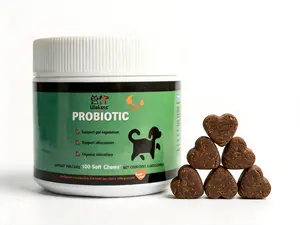 UIAKSNS 8-in-1 Chewable Multivitamin Bite for Dogs, Soft Chew Immune Support Dog Treats Supplement 8 in dog supplements probiotic and Mobility Supplement Bundle，dog probiotic chew