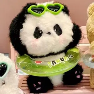(Black Friday)Panda Plush Doll Couple Friends Keychain Ship From US - Cartoon Characters, Keychain Design, Cute and Adorable Mini Mascot Keychain Holder