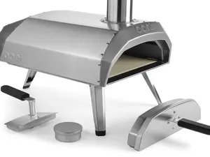 Ooni Karu 12 Multi-Fuel Pizza Oven Portable Stainless Steel Design with Pizza Peel & Stone for Home Baking Ideal for Baking Enthusiasts