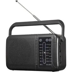 Portable AM FM Shortwave Transistor Radio, Retro  Speaker Excellent Reception, Support TF Card/USB Play, Large Dial  or USB  Easy to Use Indoor, Outdoor, Travel & Storms