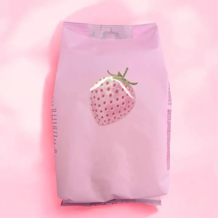 Thermochromic Rosin-Free Hard Wax 2.2 lb / 1 kg - White Strawberry Scented, Hypoallergenic, Creamy Texture for Sensitive Skin, Low Temperature Formula