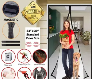 Magnetic Screen Door – Heavy Duty Mesh Curtain for Mosquito & Bug Protection, Hands-Free Entry