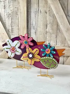 12 Inch Metal Bird Decor Bird  2 Styles