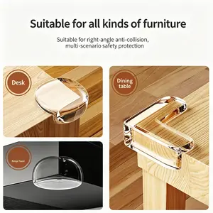 Soft Corner Guards & Edge Protectors for Baby-Proofing, Non-Slip Safety Bumpers for Furniture, Multi-Scene Child Home Safety Padding Set, Anti-Collision Strips & Secure Adhesive Pads