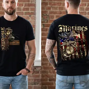 Elite Breed Marines T-Shirt, USMC Military Graphic Tee, Marine Corps Pride Shirt, Veteran Patriotic Apparel, Tactical Army Style Shirt, Gift for Marines and Veterans Top Womenswear Tshirt Shortsleeve