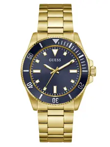 GUESS Male Gold-Tone Analog Watch