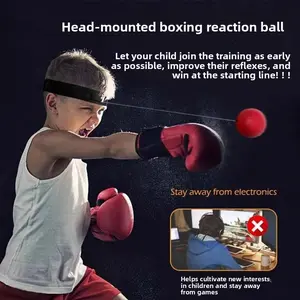 Head-mounted boxing reaction ball concentration attention training ball decompression adult fitness rebound speed ball