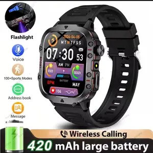 2025 New Rugged Military GPS Smart Watch Men Bluetooth Call Health Monitoring AI Voice Sport Waterproof Smartwatches For Android & IOS