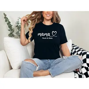 Mom's Treasures: Shirt with Children's Names.Mother's Day Gift.Mom Gift. Gift.Mom T-Shirt.