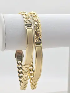 10KT ID BRACELET MONACO CERTIFIED