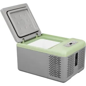 C9PT Mini Portable Freezer, 12   Refrigerator, 10 Quart  Cooling, with 12/24V DC and 100-240V AC for Outdoor, Camping, RV, , Boat