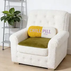 Soft Fufu Chill Pill Relaxation Pillow, Pill Plush Toy, 1pc, Comfortable Hug Doll, Perfect Gift for Stress Relief