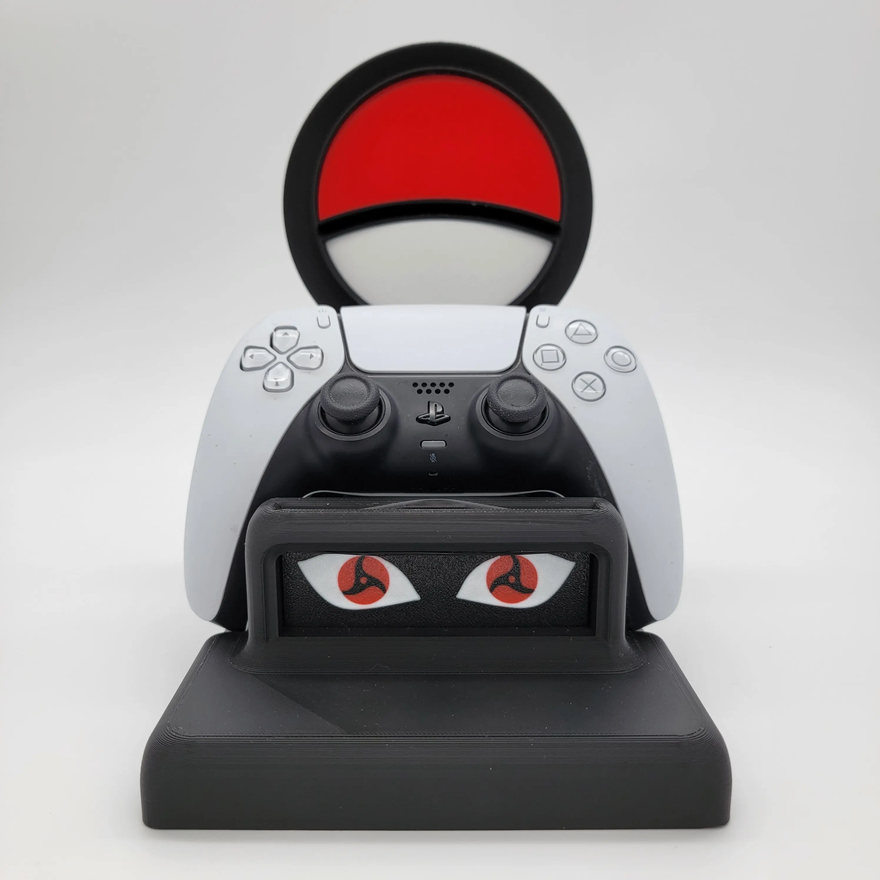 Uchiha Clan Inspired Controller and Headset Stand Combo