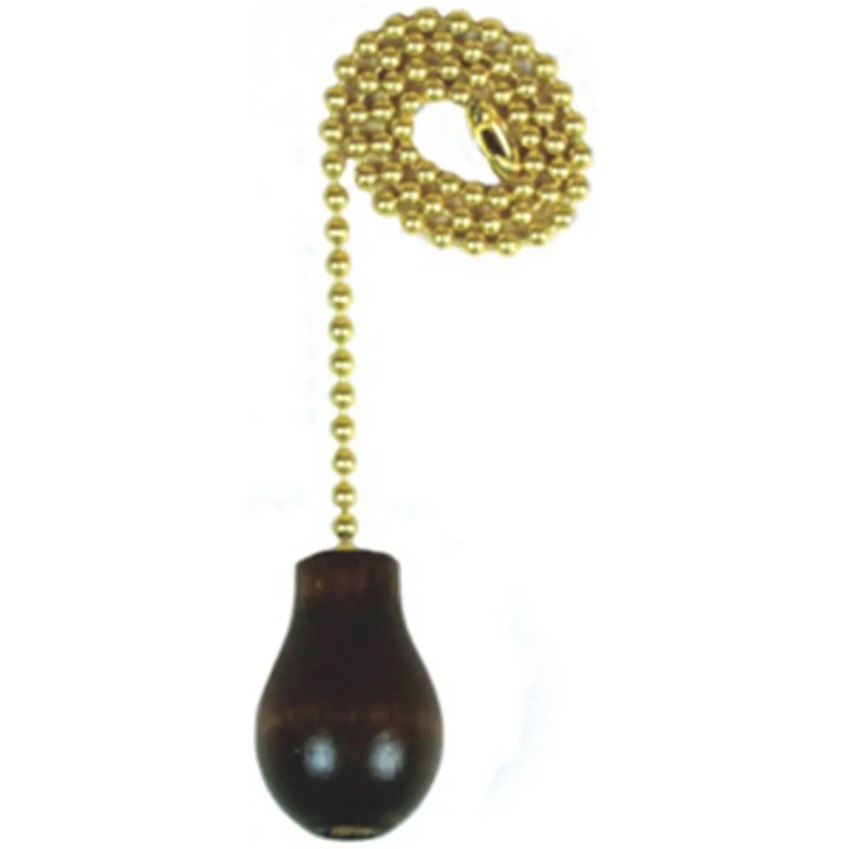 212 MAIN Decorative Ceiling Fan Pull Chain - 12 in. Walnut Wooden Knob, Jandorf Specialty Hardware 60318, Solid Brass, Lighting Accessory for Home Improvement