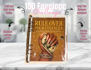 Melanin 100 Envelope Edition - Rule Over Your Finances Savings Challenge with 100 Numbered Envelopes for Easy Financial Goals & Gift Idea