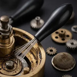 Mini Portable Durable Hairbrush Cleaner, Deep Cleaning Removes Dirt Without Damaging Hair. Essential Home & Salon Hair Care Tool, Efficient Pet Hair & Debris Removal Brush, Compact travel-Friendly Design.