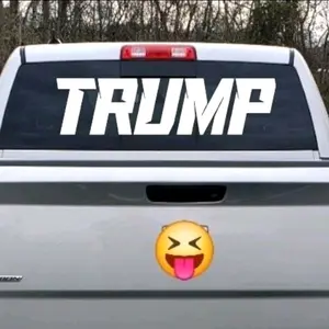 LARGE Trump rear window vinyl window decal sticker.