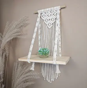 Macrame Wall Shelf